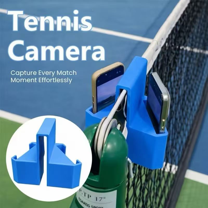 Badminton Tournament - 2 個テニスネットカメラマウント電話ホルダーマウント屋外スポーツビデオ録画フェンス電話ホルダーバドミントン野球テニス用