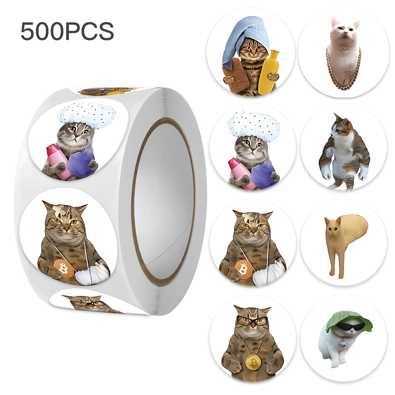 Badminton Meme - 100-500 個おかしい猫落書き感情ミームステッカー電話ラップトップノートブック DIY 装飾防水ステッカー子供のおもちゃの装飾