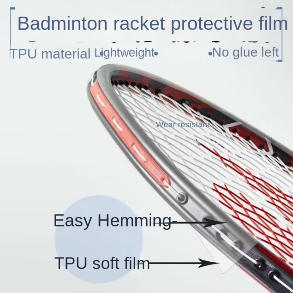 目に見えないバドミントンラケットのヘッドエッジ保護テープ、粘 - Badminton Yonex String のレビューと価格