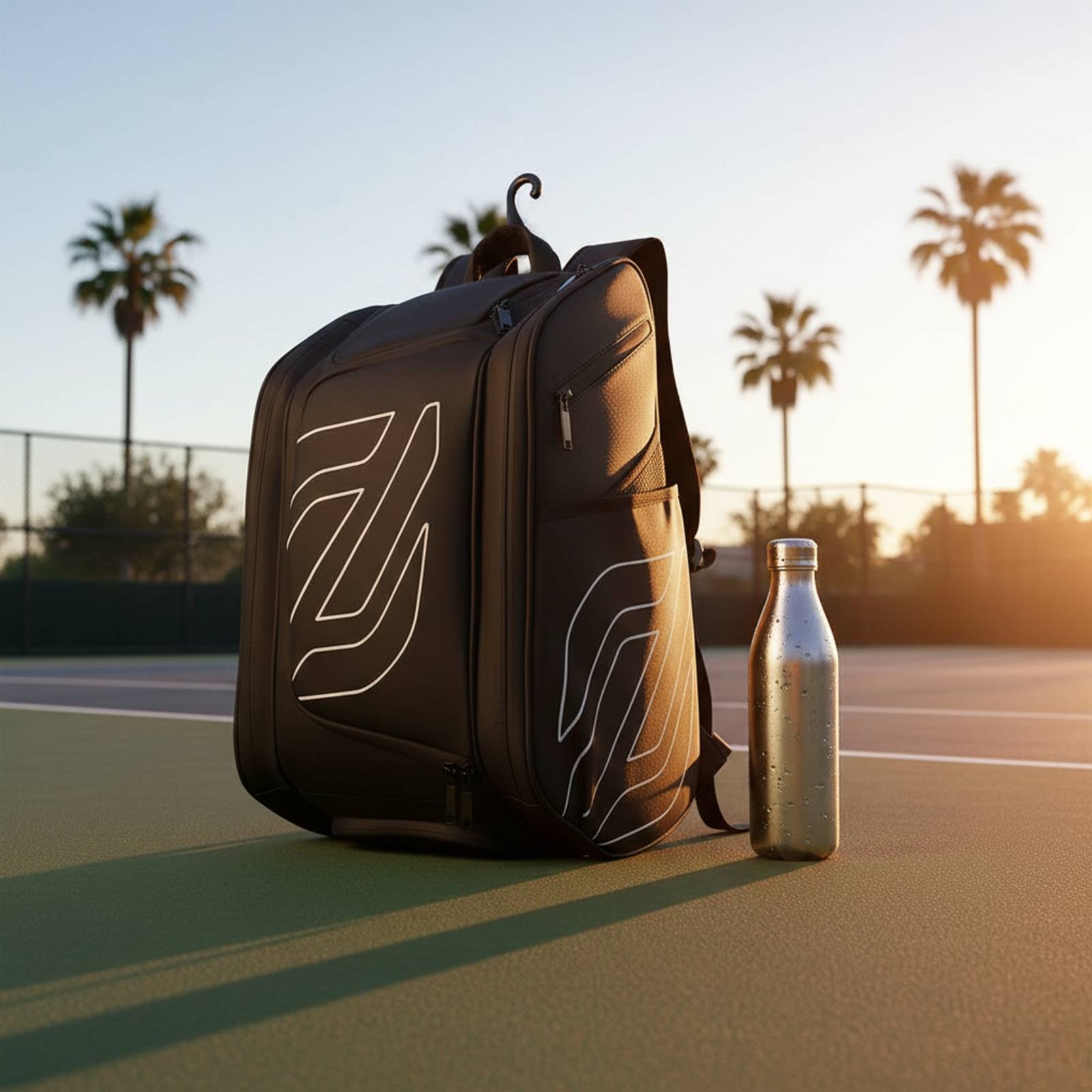 ピックルボールバックパック サイドポケット付き テニスバック - Badminton Tournament のレビューと価格