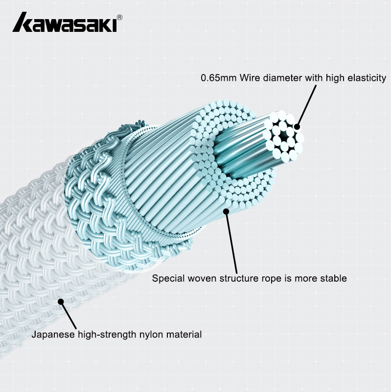 Kawasaki ELITE-65 バドミントンストリング  - Badminton Yonex String のレビューと価格