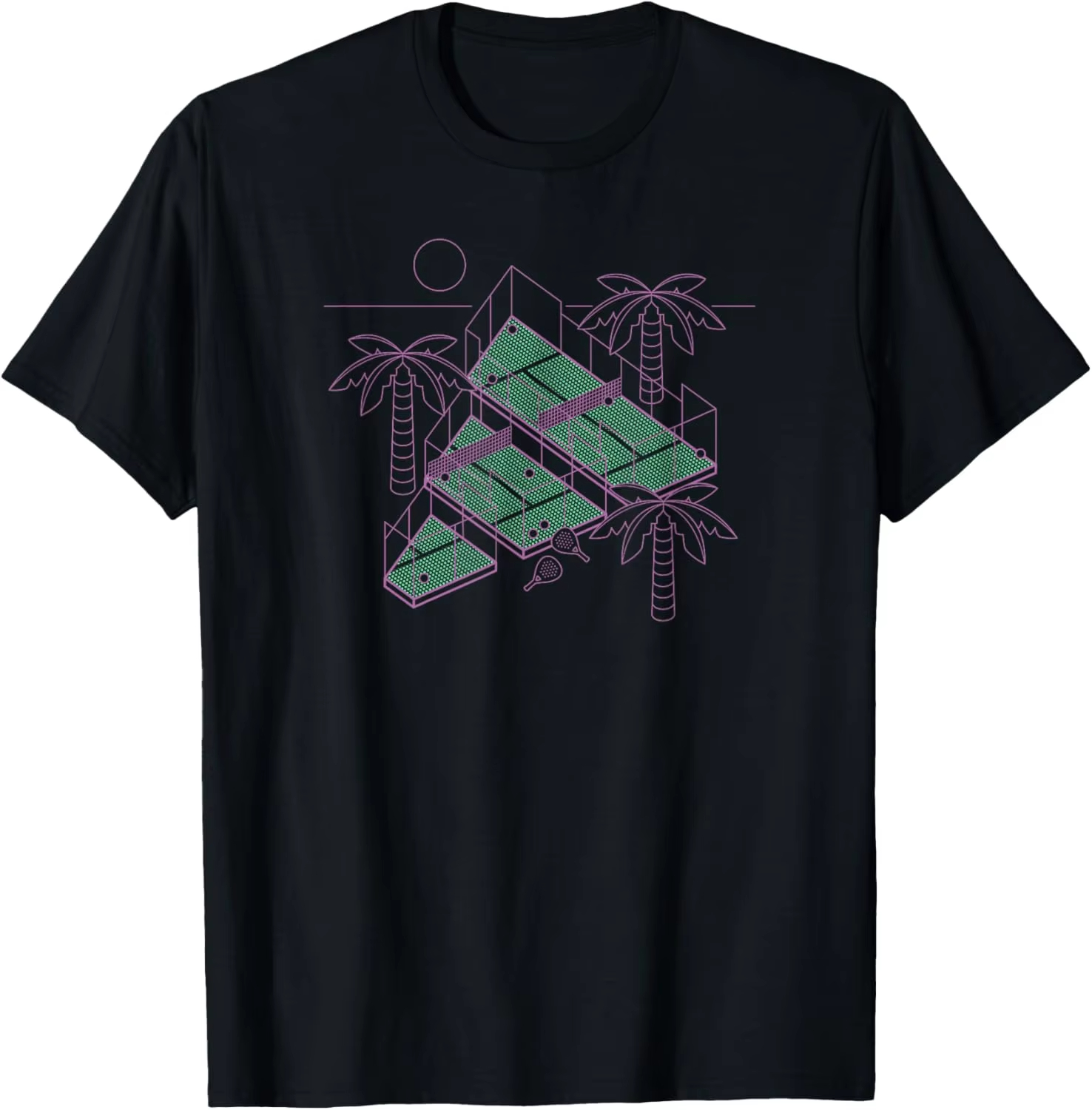 バッジオブスポーツテニスパデルロゴグラフィックTシャツユニセ - Badminton Icon のレビューと価格