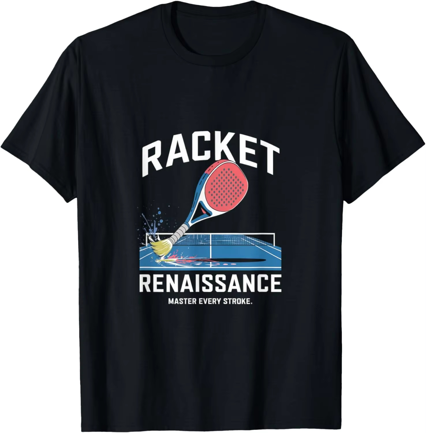 バッジオブスポーツテニスパデルロゴグラフィックTシャツユニセ - Badminton Icon のレビューと価格