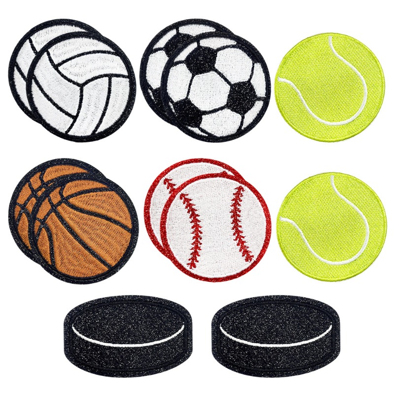 グリッタースポーツ野球サッカーテニスアイロン接着縫製刺繍バッ - Badminton Icon のレビューと価格