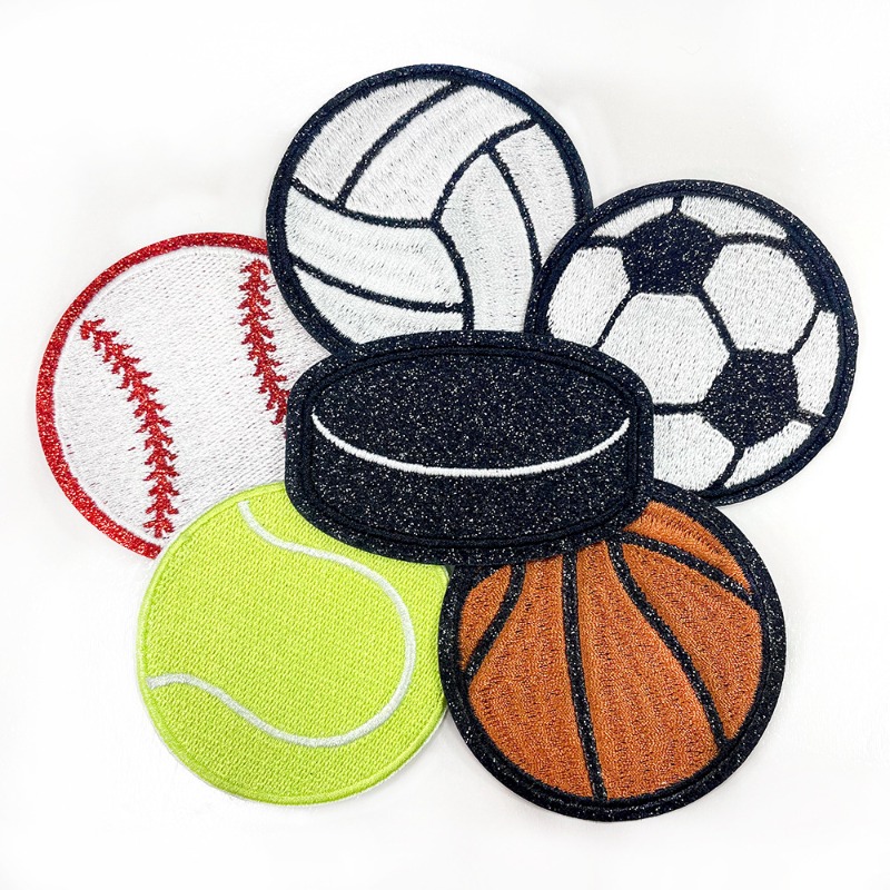 グリッタースポーツ野球サッカーテニスアイロン接着縫製刺繍バッ - Badminton Icon のレビューと価格